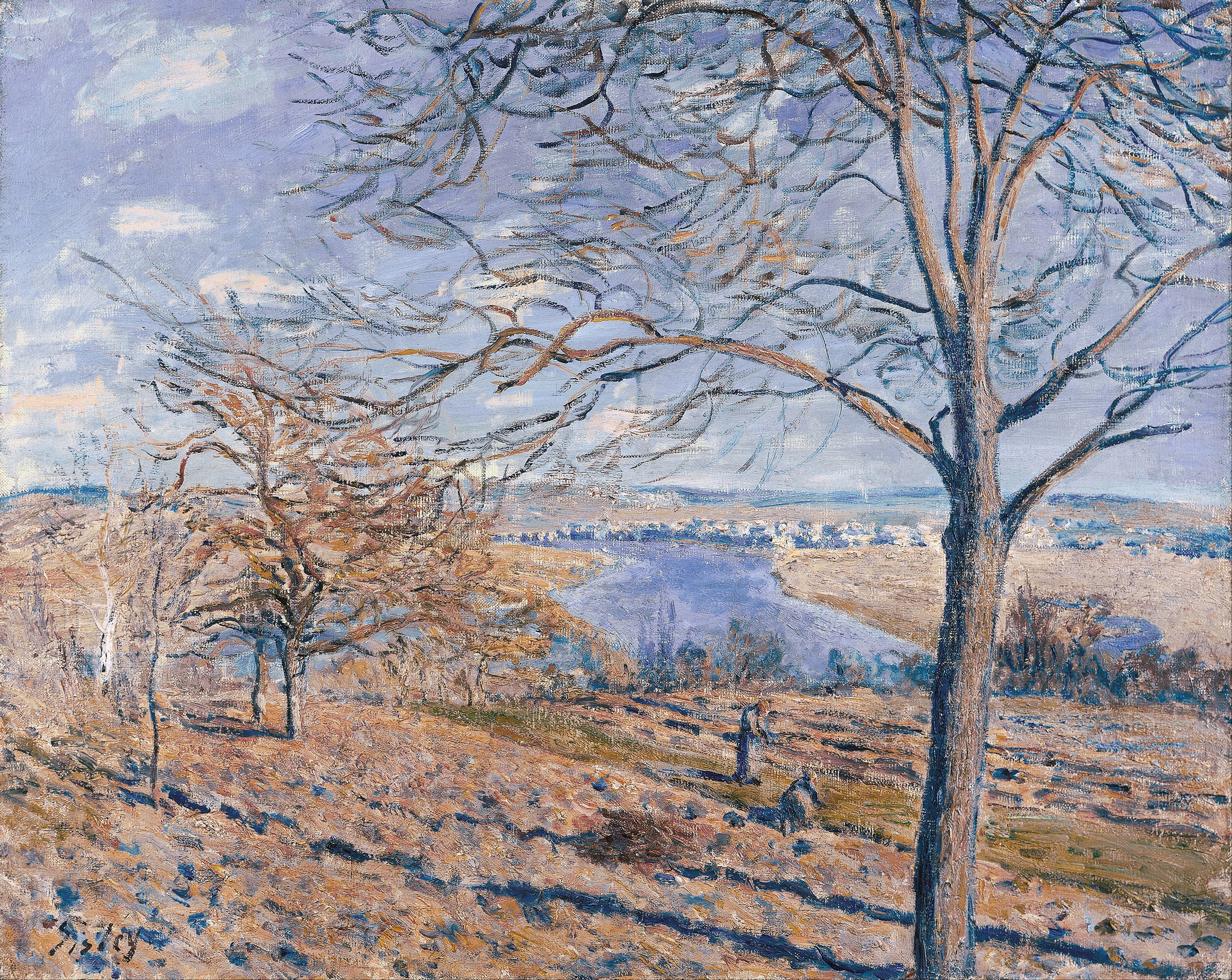 Banks of the Loing — Autumn Effect, Alfred Sisley
