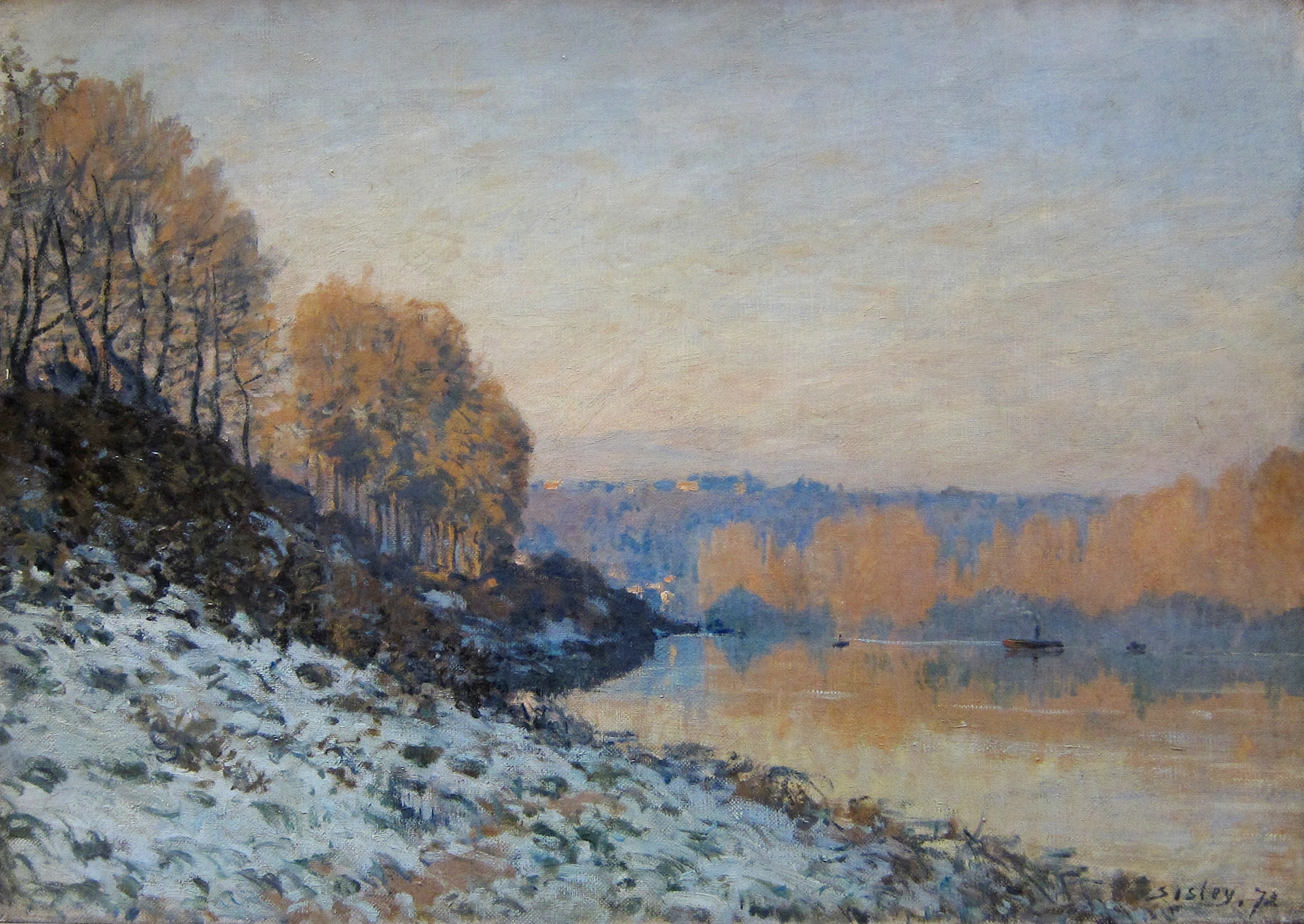 Port-Marly, White Frost, Alfred Sisley