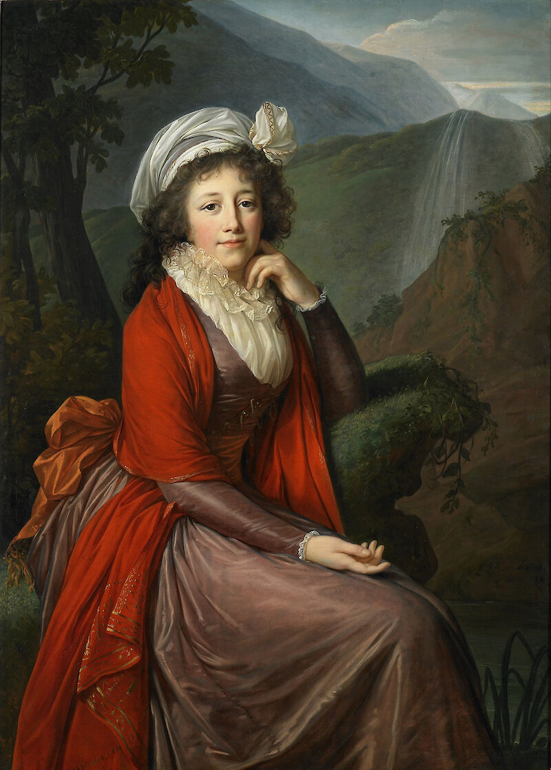 Portrait of Countess Maria Theresia Bucquoi, née Parr scale comparison