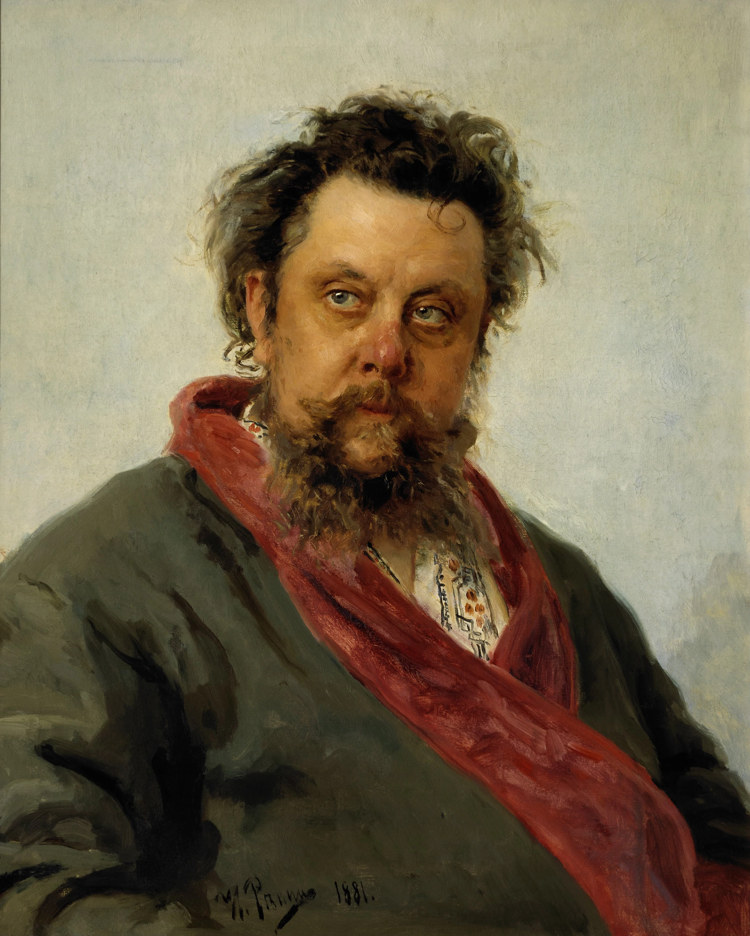 Portrait of Modest Musorgsky, Ilya Repin