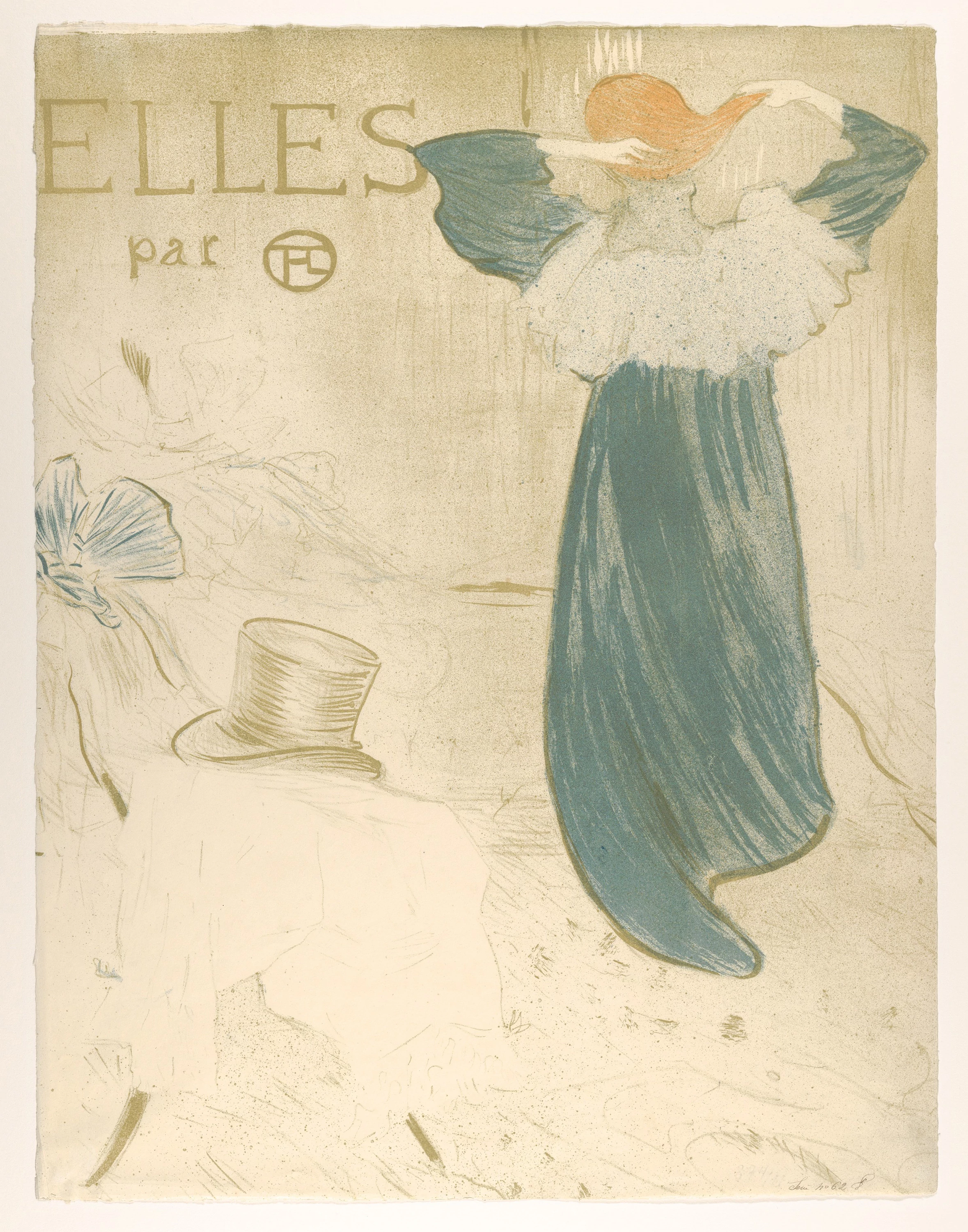 Elles (portfolio cover), Henri de Toulouse-Lautrec