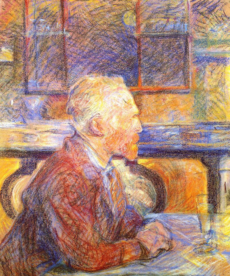 Portrait of Vincent van Gogh scale comparison