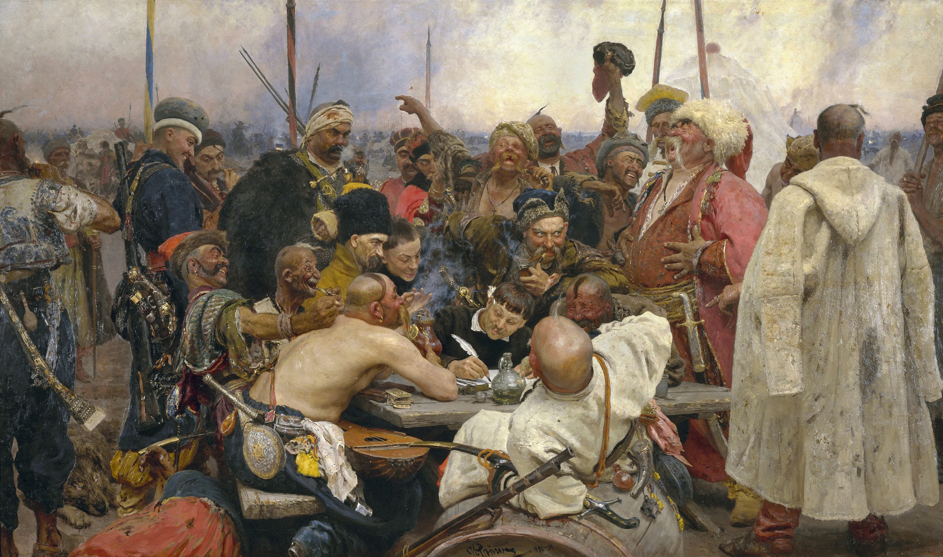 Reply of the Zaporozhian Cossacks, Ilya Repin