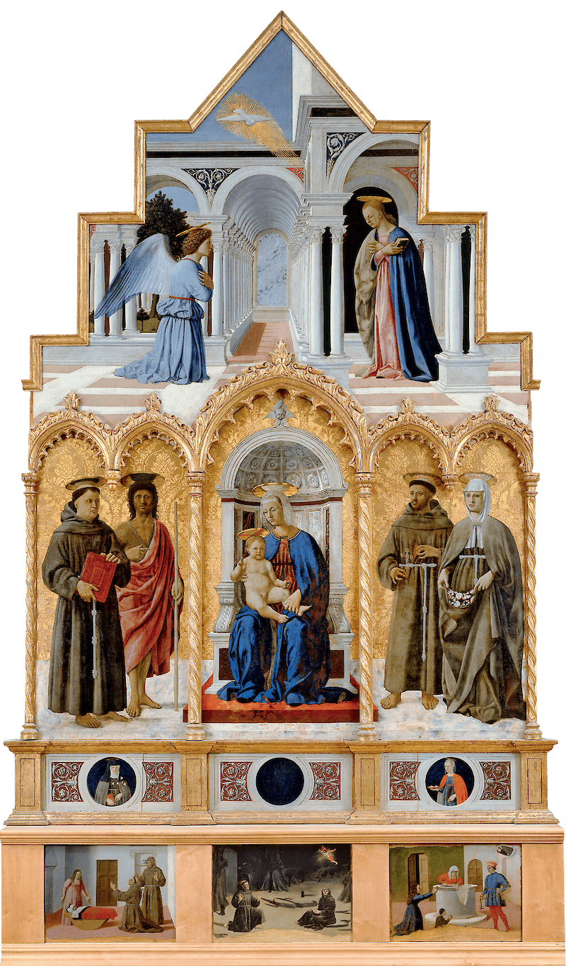 Polyptych of Perugia scale comparison