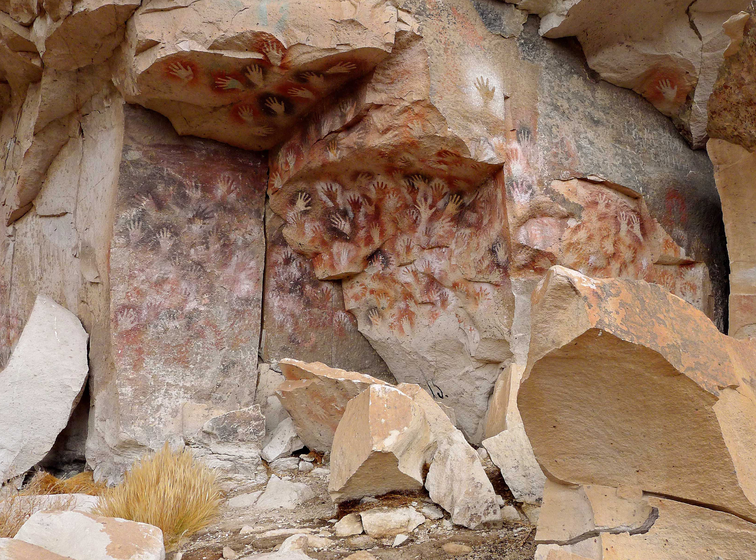 Cave of Hands, Patagonia, zoomed in