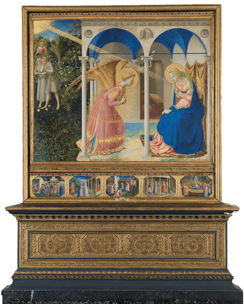 The Annunciation and Life of the Virgin scale comparison