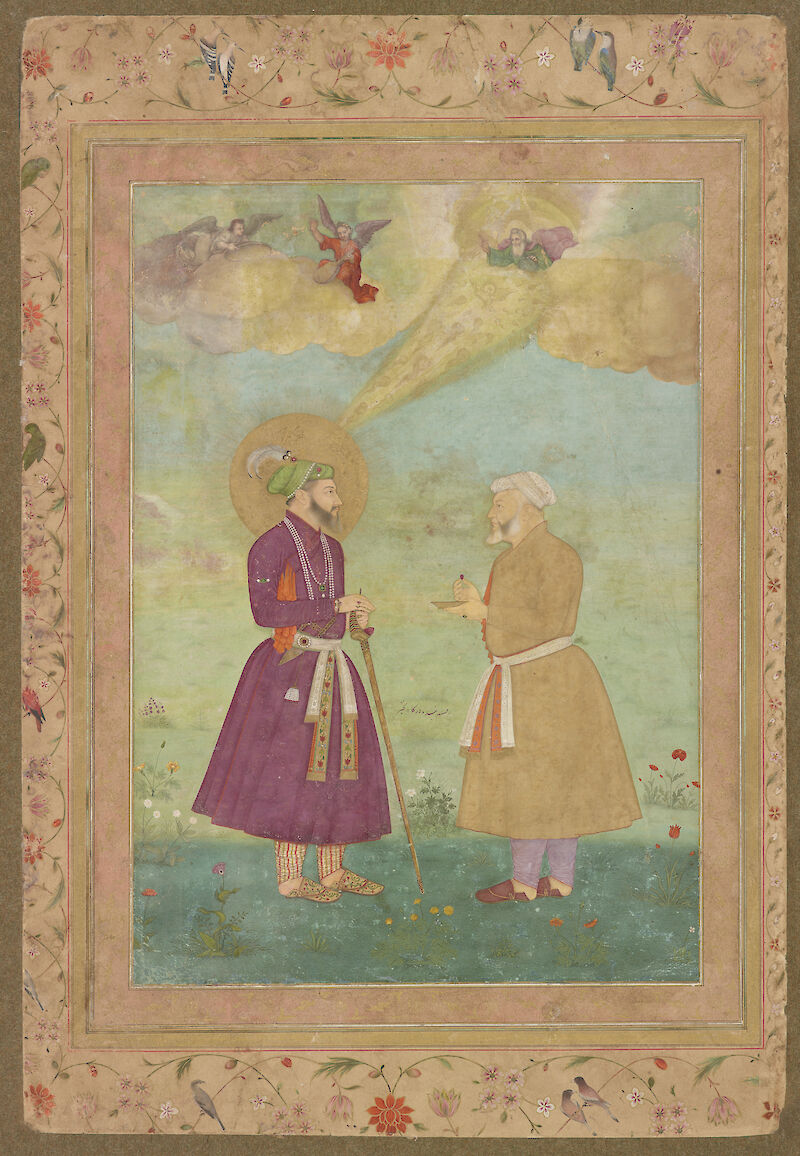 Shah Jahan with Asaf Khan scale comparison