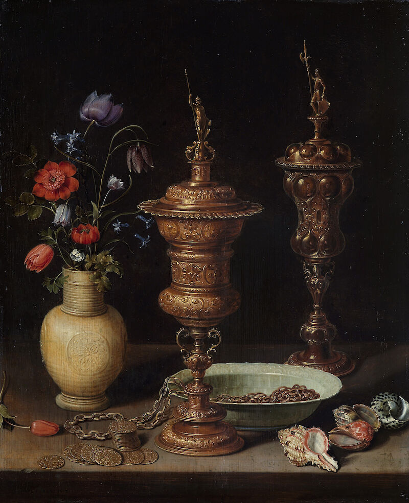 Still Life with Flowers and Gold Cups of Honour scale comparison