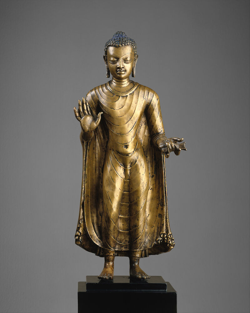 Late Gupta Period Buddha scale comparison