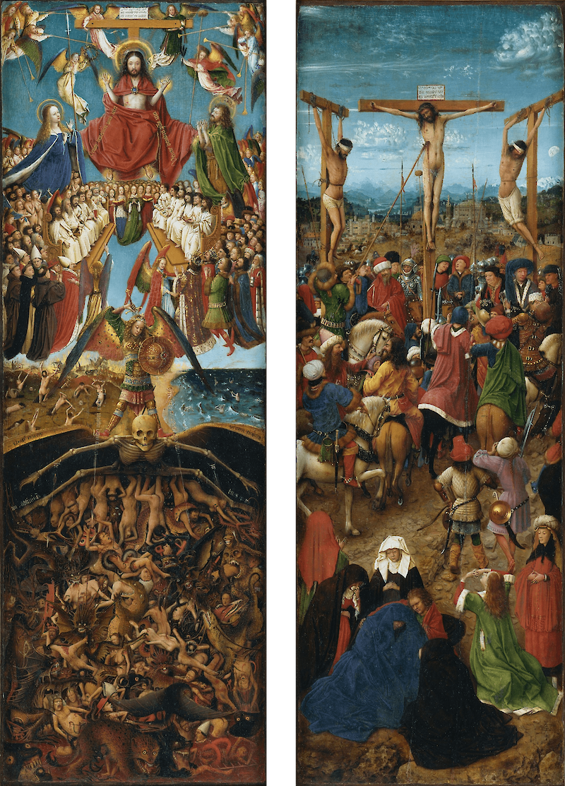Crucifixion and Last Judgement scale comparison