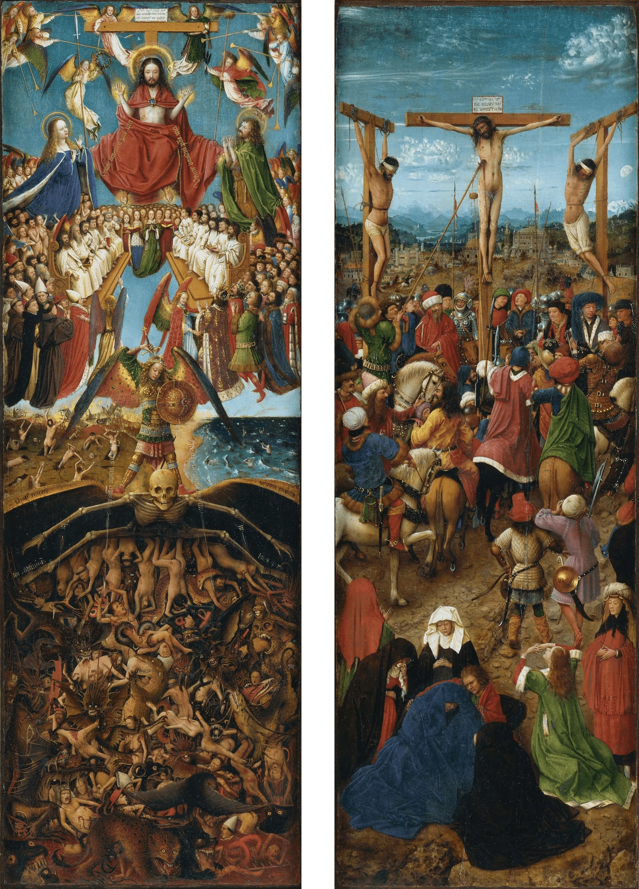 Crucifixion and Last Judgement, Jan Van Eyck