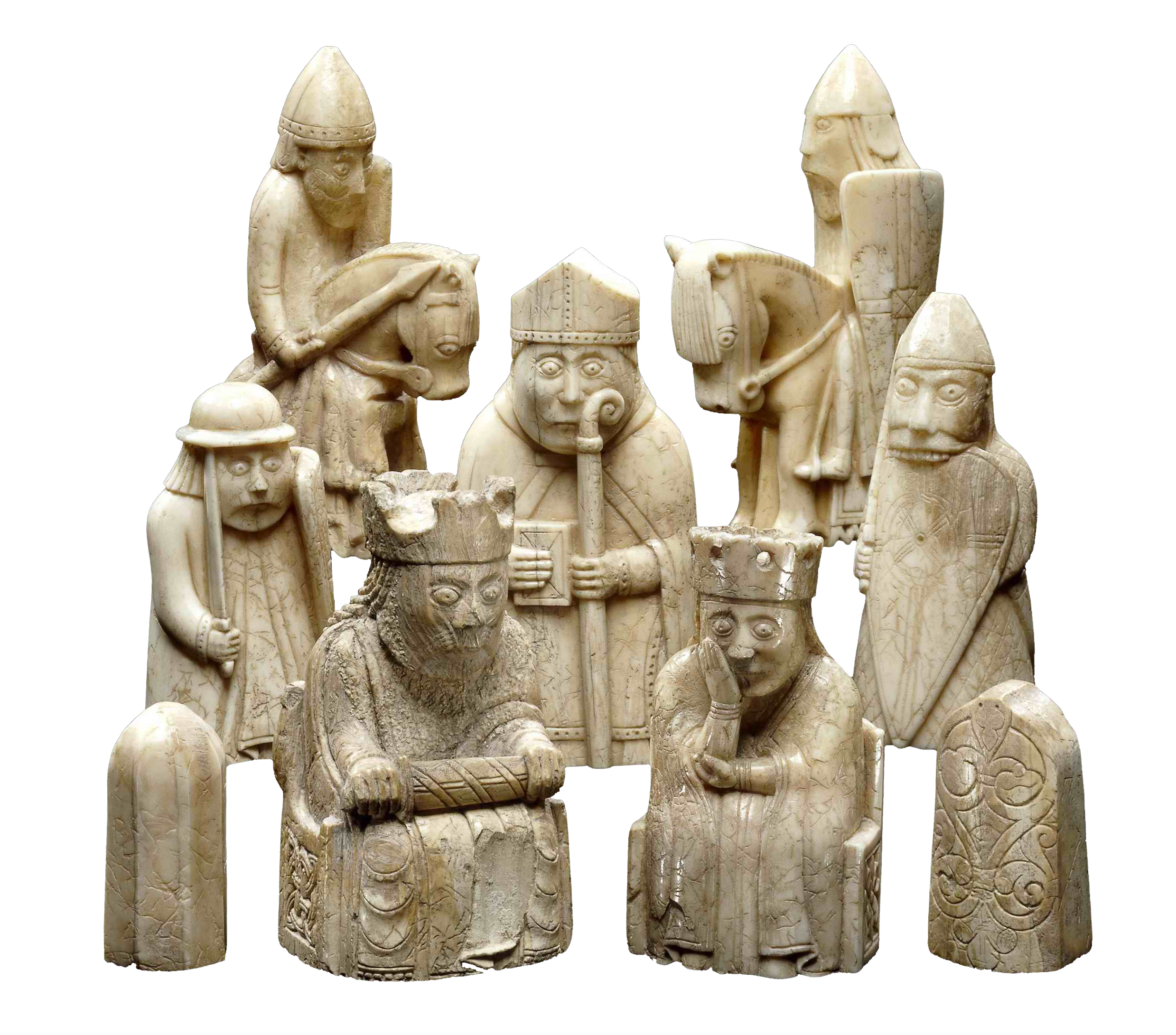 The Lewis Chessmen, zoomed in