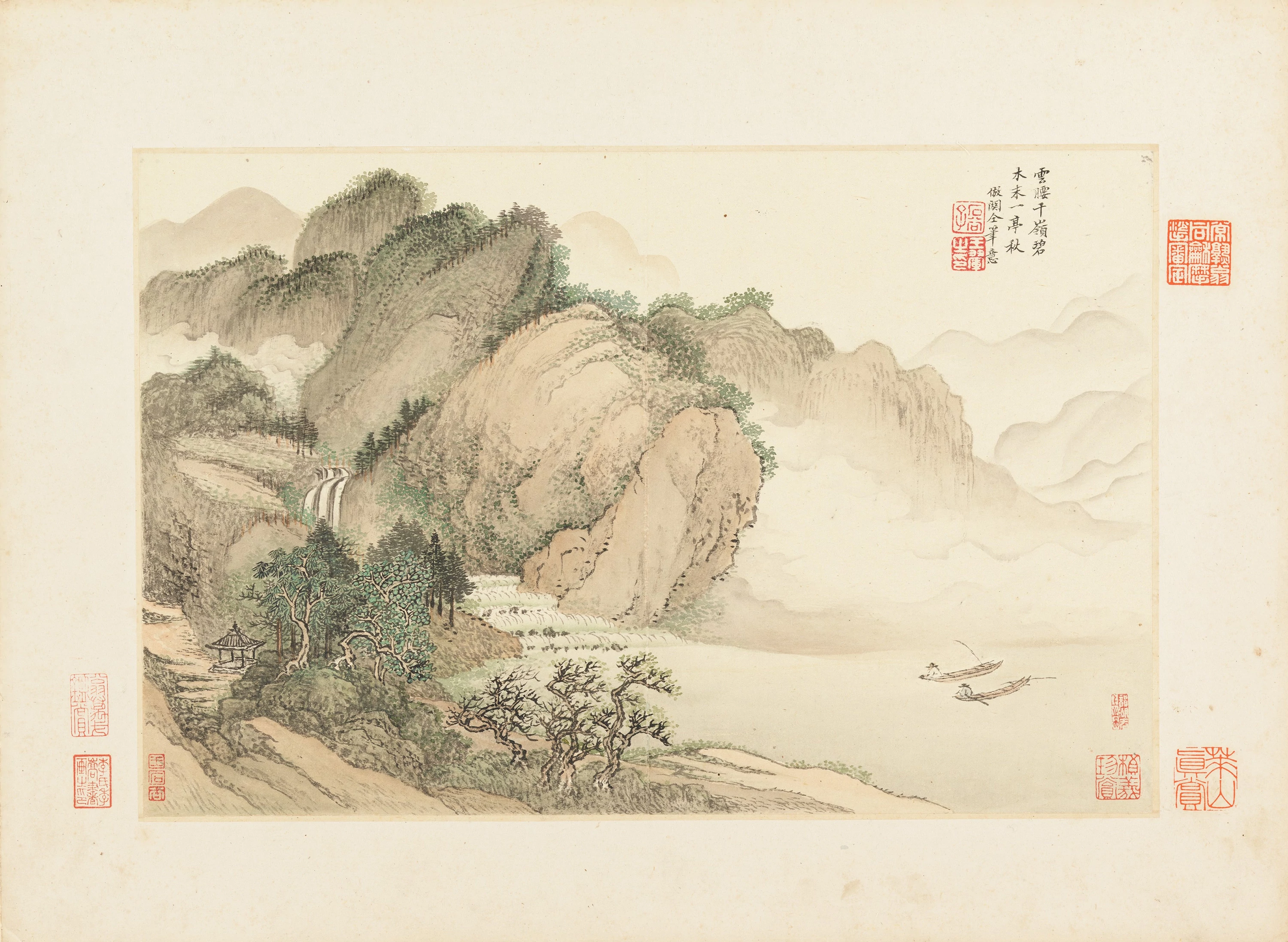 Landscapes 4, 仿古山水圖, Wang Hui (王翚)
