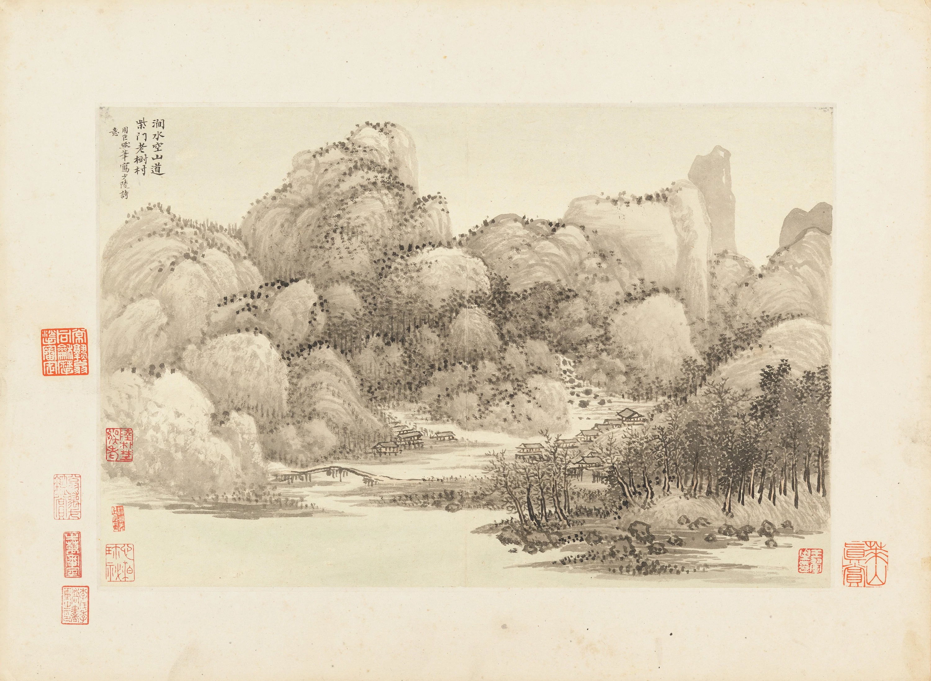 Landscapes 5, 仿古山水圖, Wang Hui (王翚)