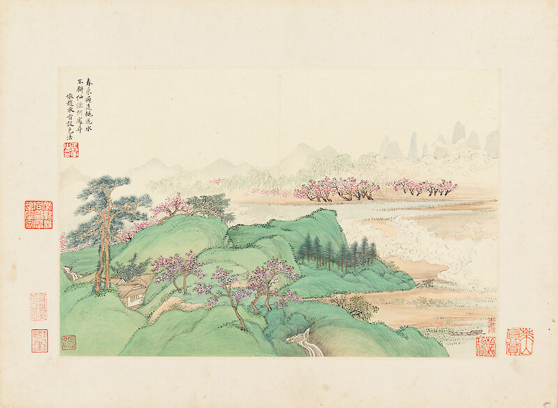 Landscapes 7, 仿古山水圖 scale comparison