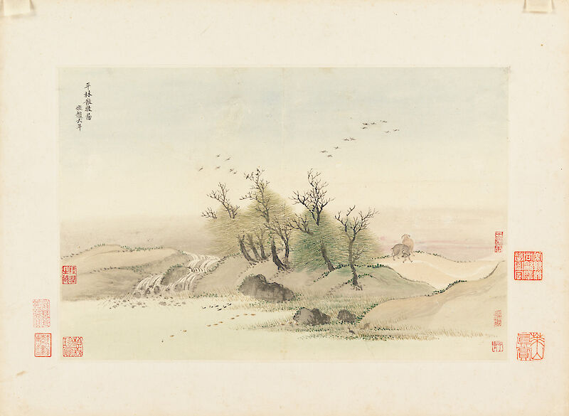 Landscapes 8, 仿古山水圖 scale comparison