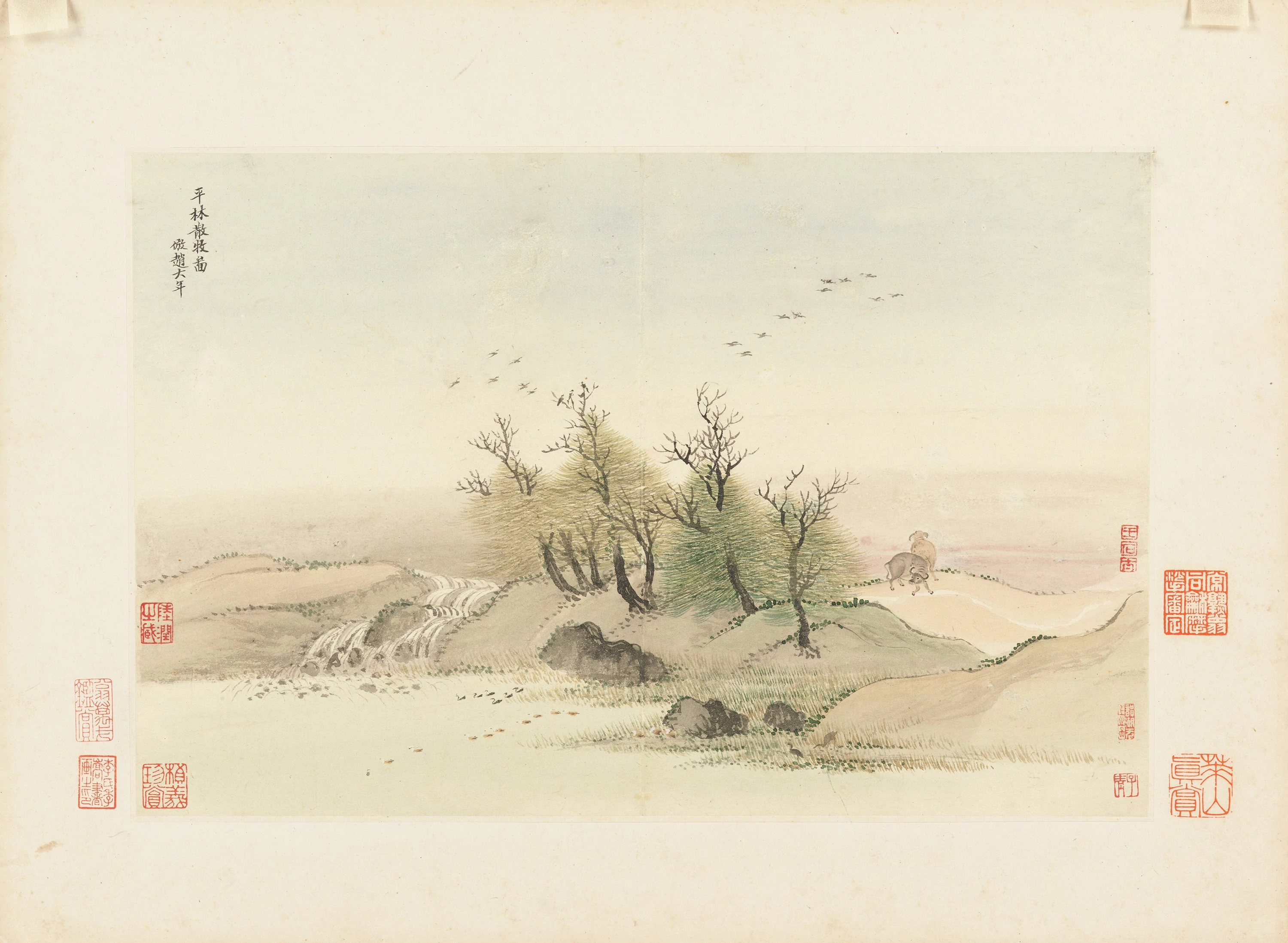Landscapes 8, 仿古山水圖, Wang Hui (王翚)