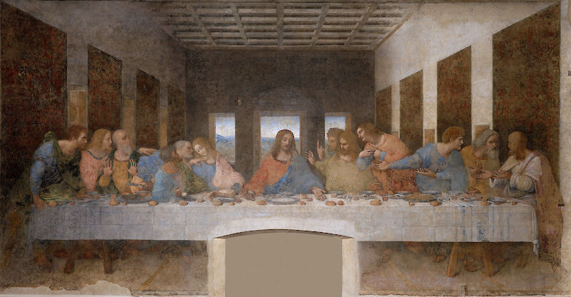 The Last Supper scale comparison