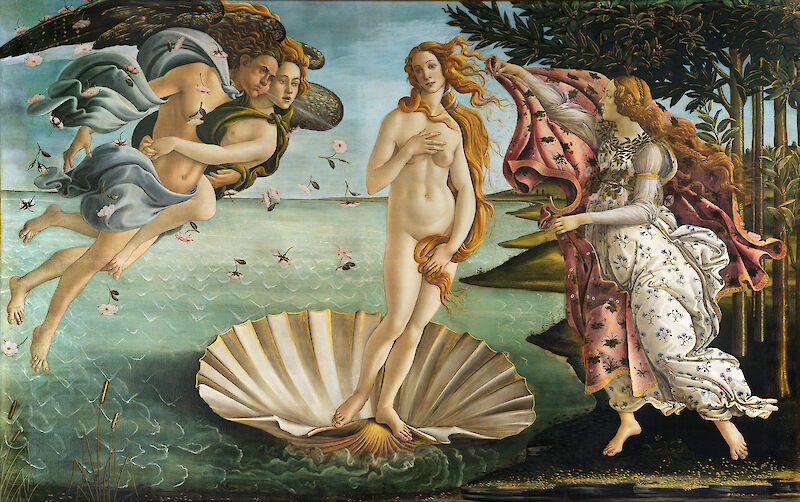 The Birth of Venus scale comparison