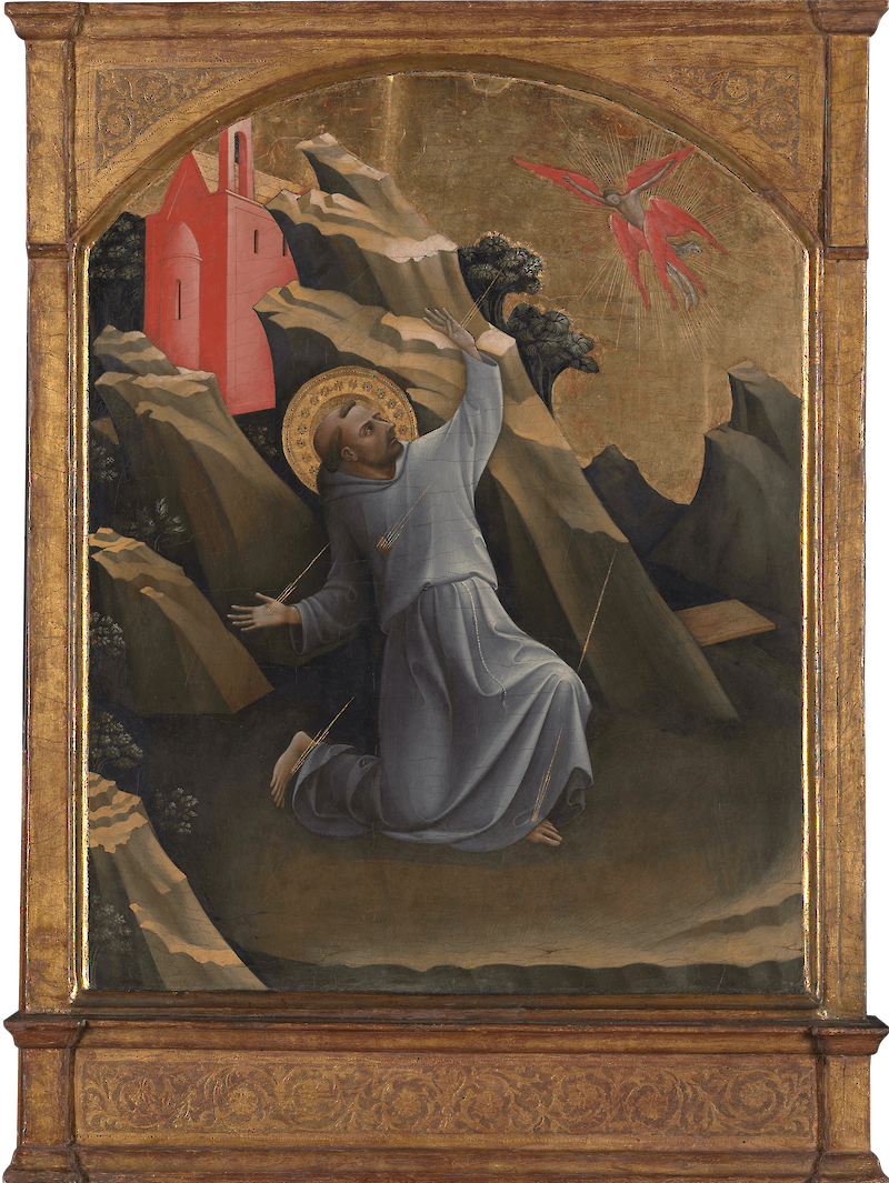 Saint Francis Receiving the Stigmata scale comparison