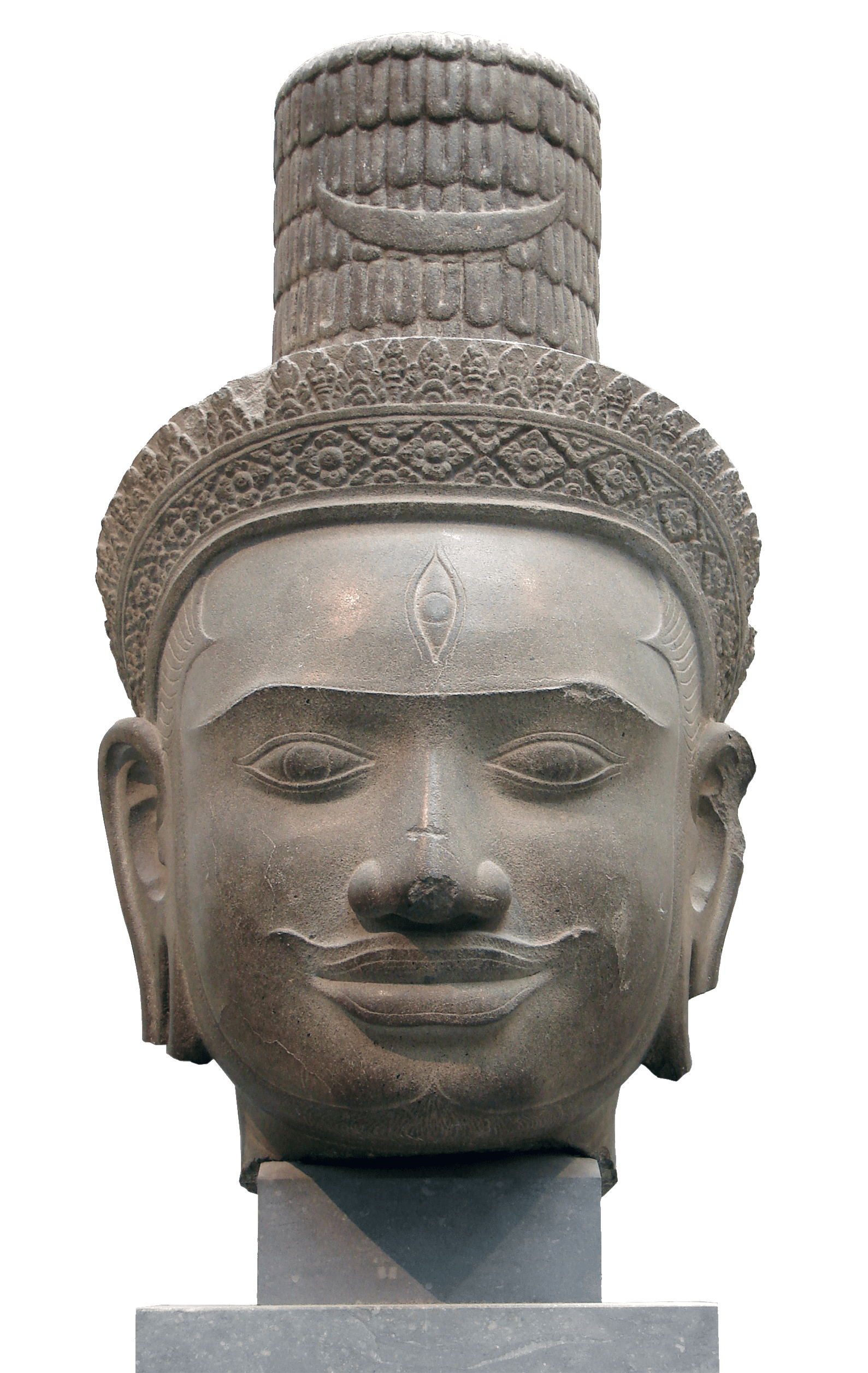 Head of Shiva, zoomed in
