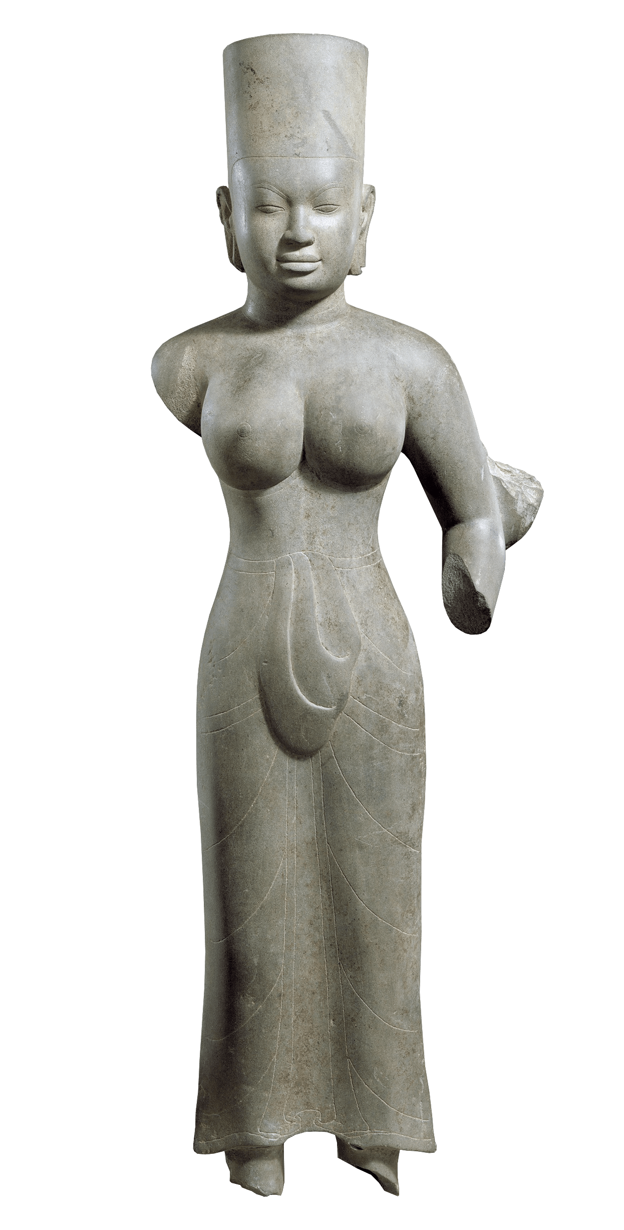 Standing Female Deity, probably Durga, zoomed in