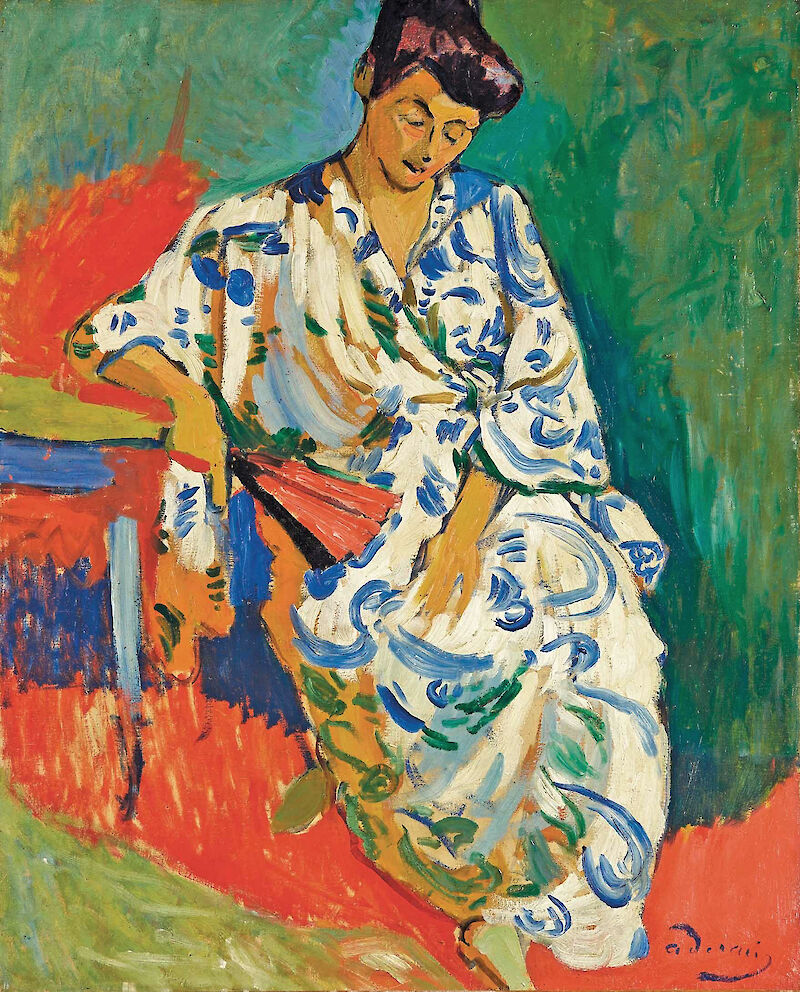 Madame Matisse in a Kimono scale comparison