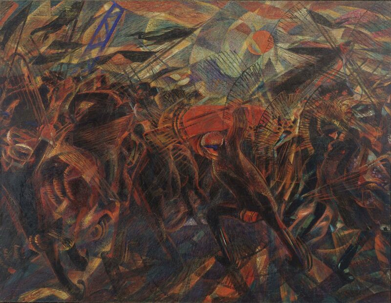 The Funeral of the Anarchist Galli scale comparison