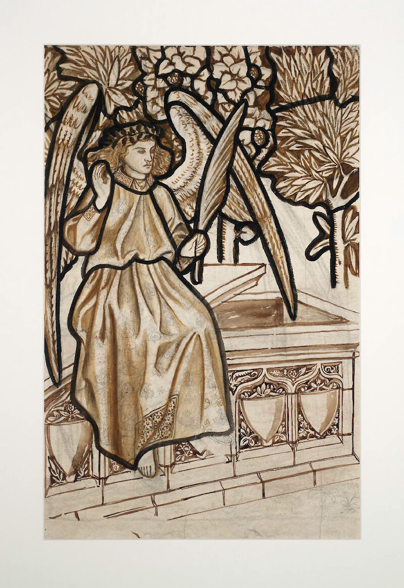 Angel of the Resurrection: Cartoon for Stained Glass scale comparison