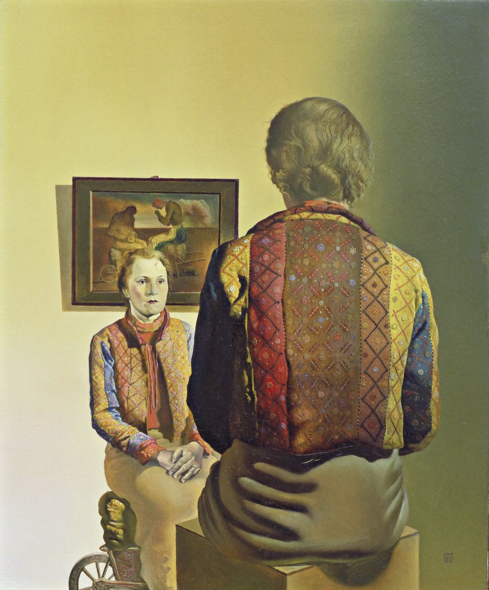 Portrait of Gala, zoomed in