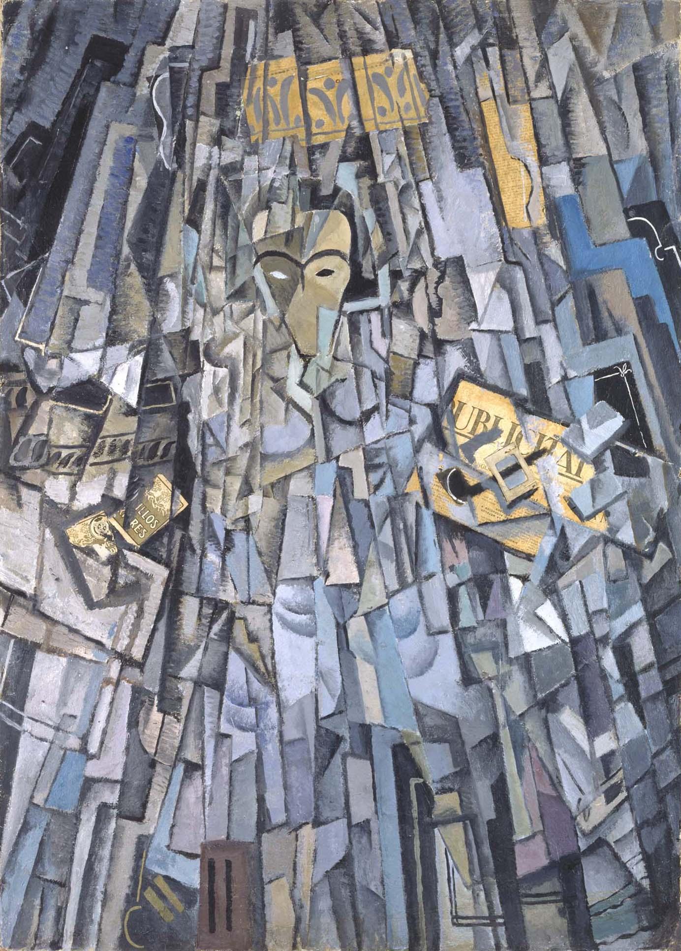 Cubist Self-Portrait, zoomed in