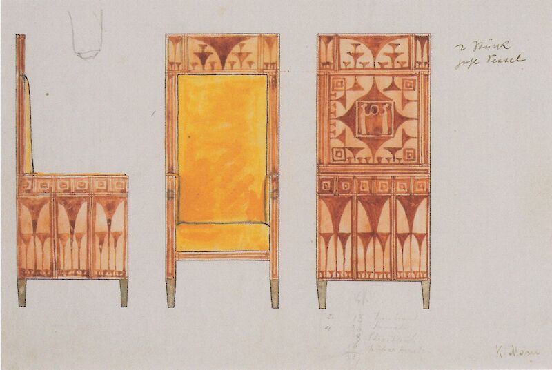 Sketches for Eisler Terramare High Chair scale comparison