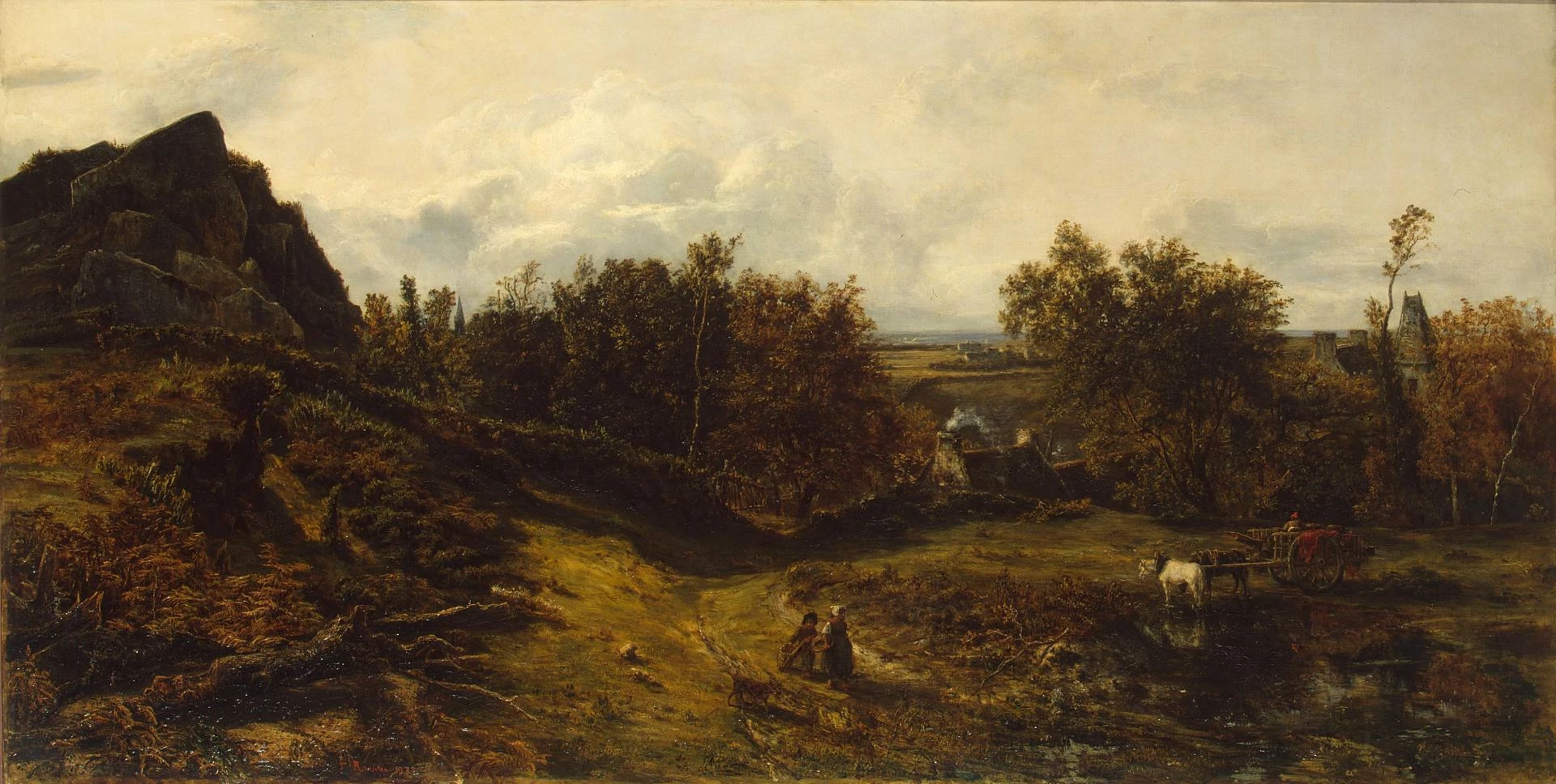 View on the Outskirts of Granville, Théodore Rousseau