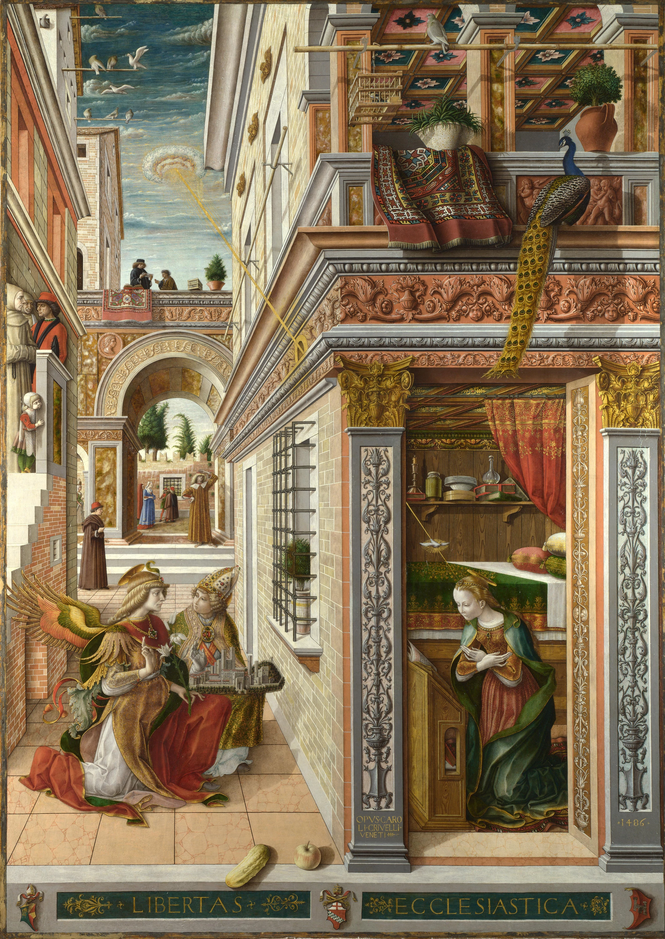 The Annunciation, with St. Emidius, Carlo Crivelli