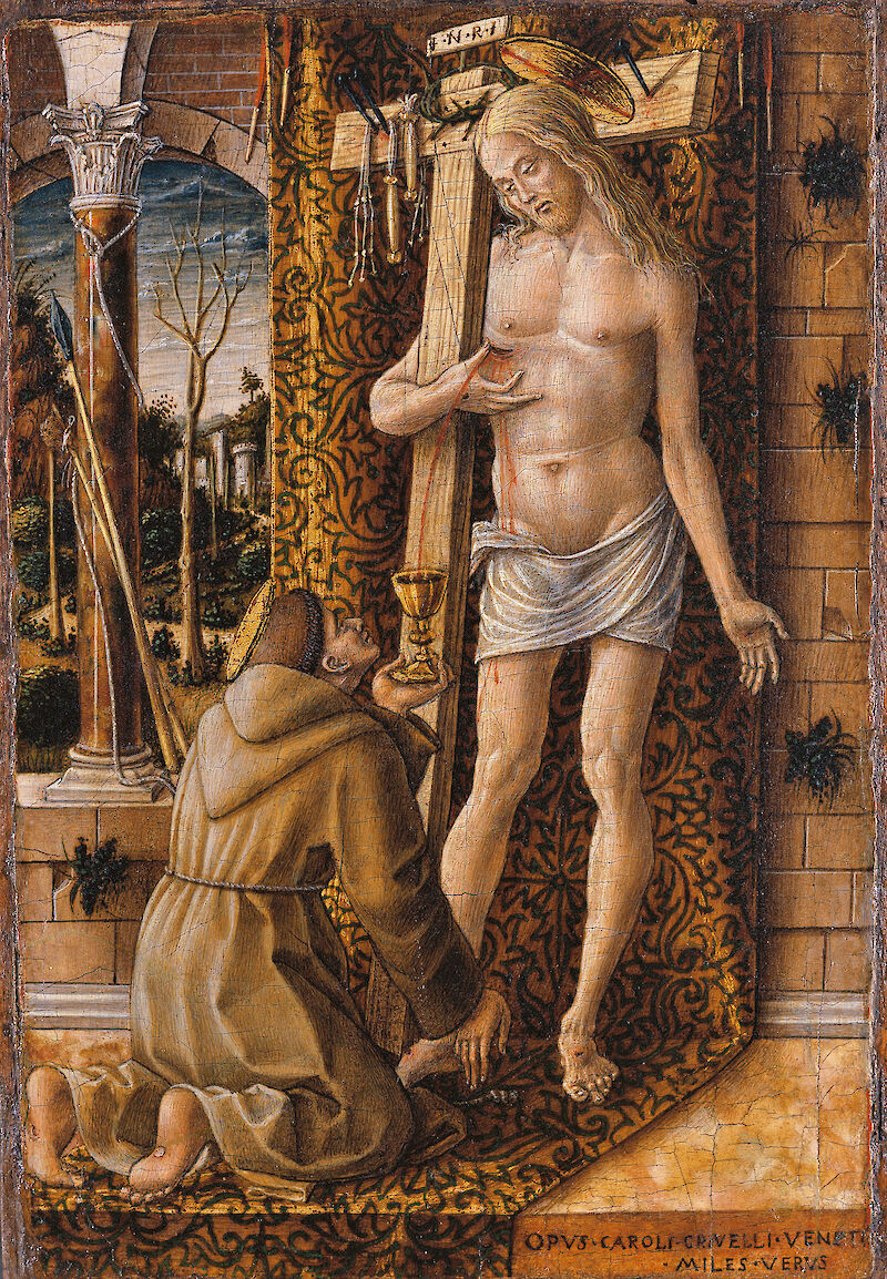 Saint Francis Collecting the Blood of Christ scale comparison