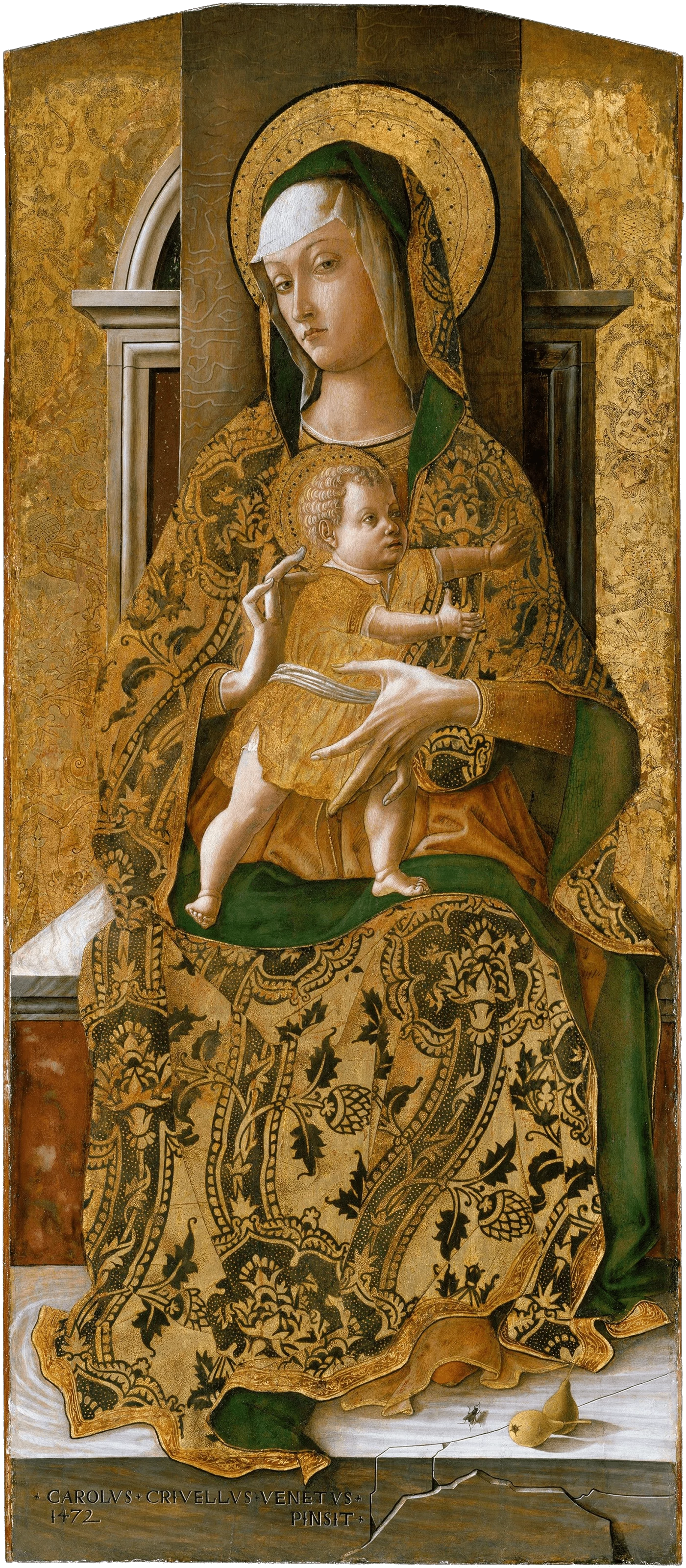 Madonna and Child Enthroned, Carlo Crivelli