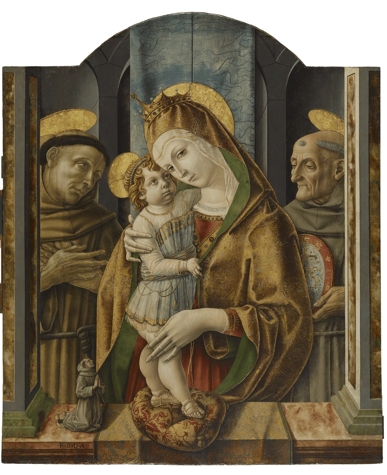 Virgin and Child with Saints and Donor, Carlo Crivelli