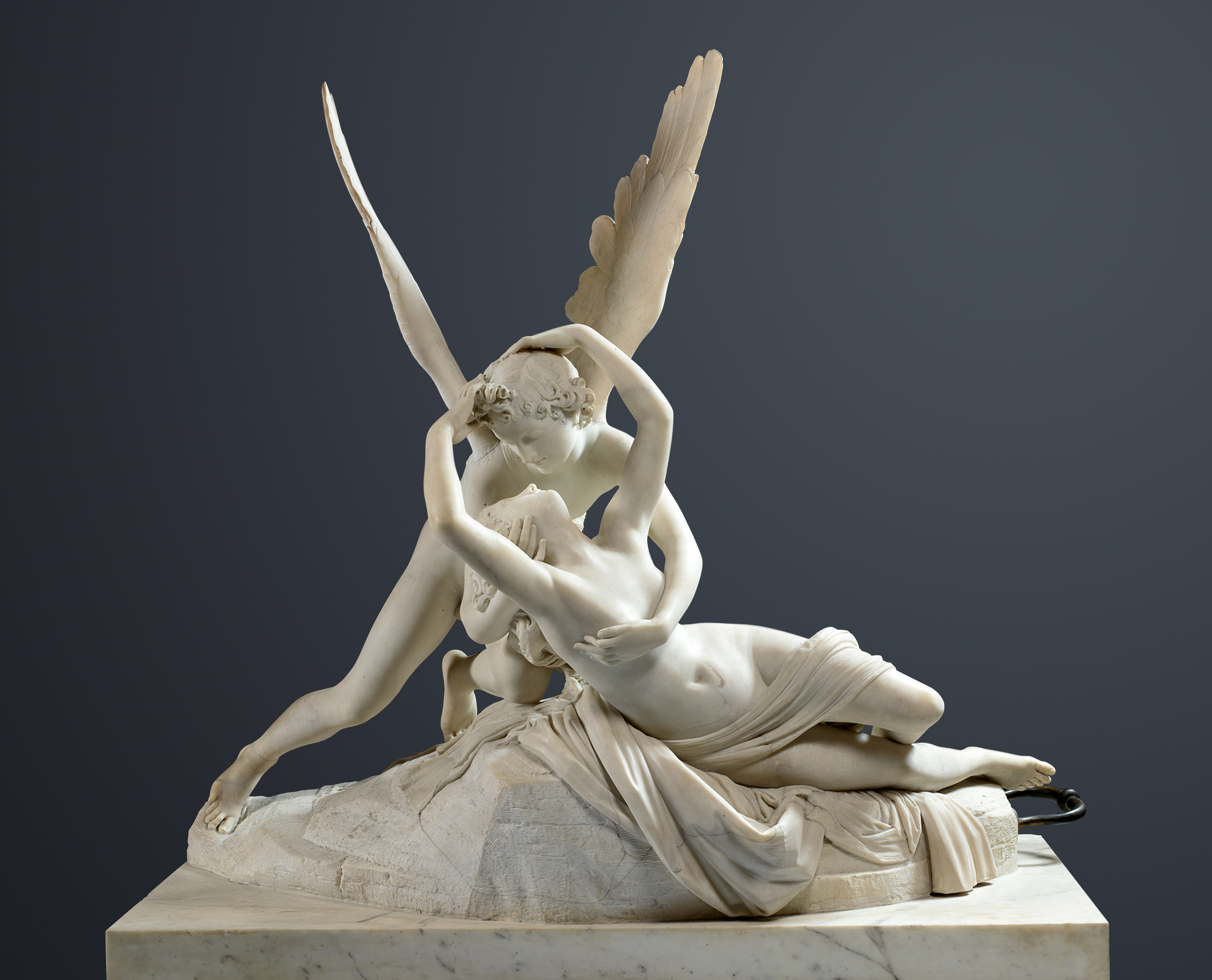 Psyche Revived by Cupid's Kiss, zoomed in