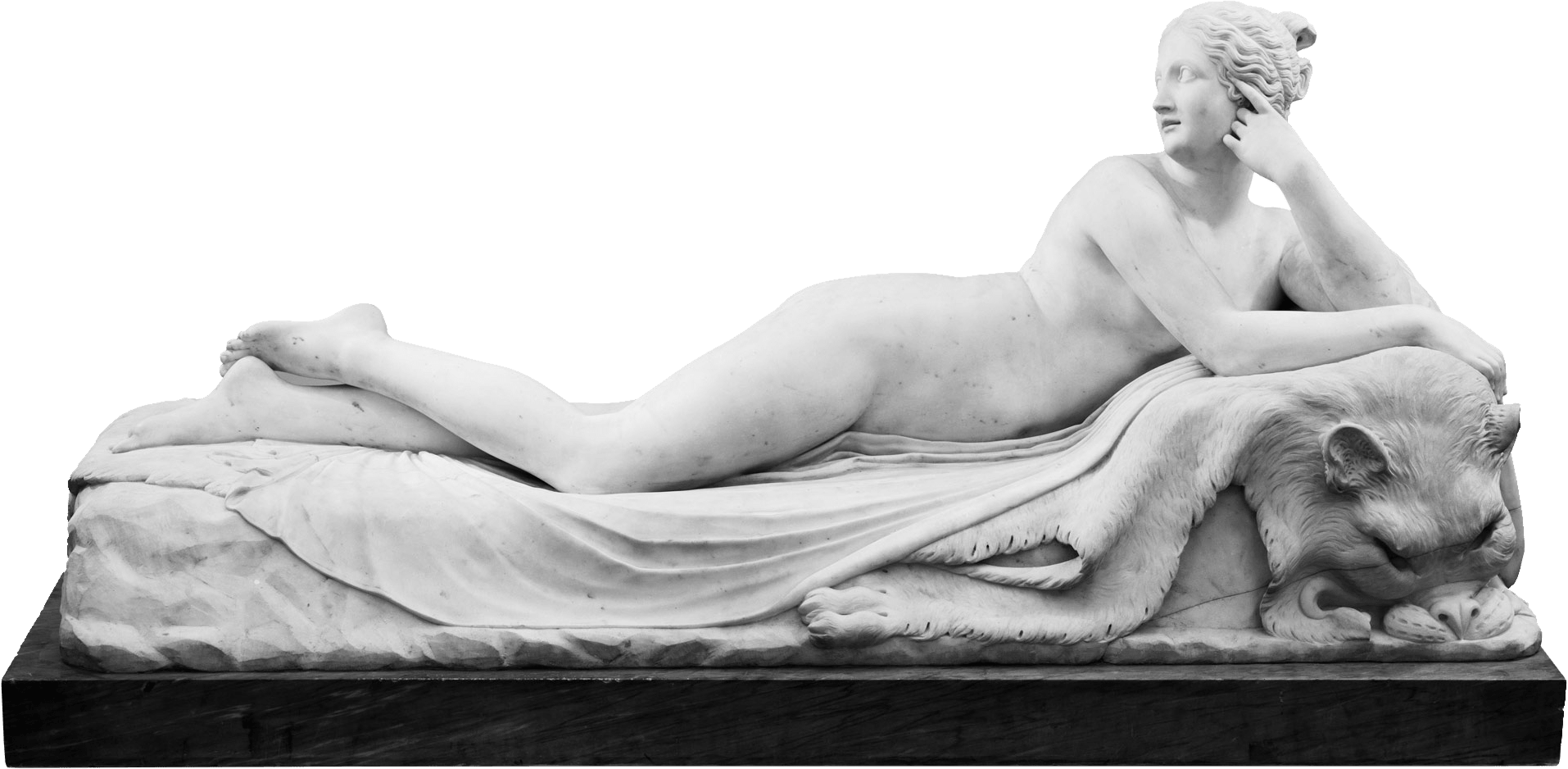 Reclining Naiad, zoomed in