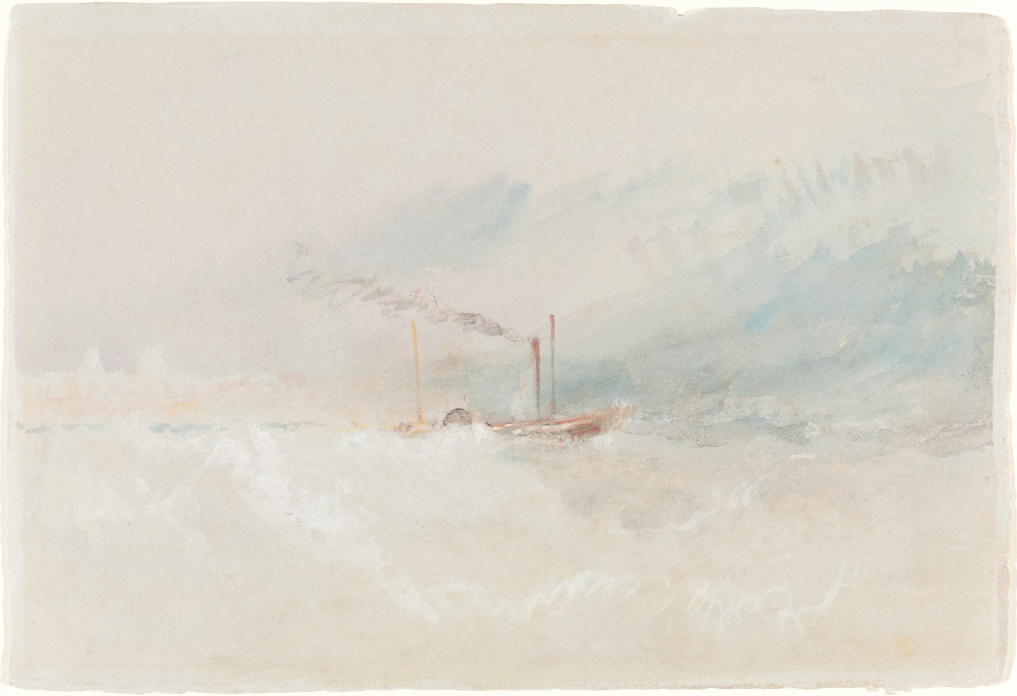 A Packet Boat off Dover, Joseph Mallord William Turner