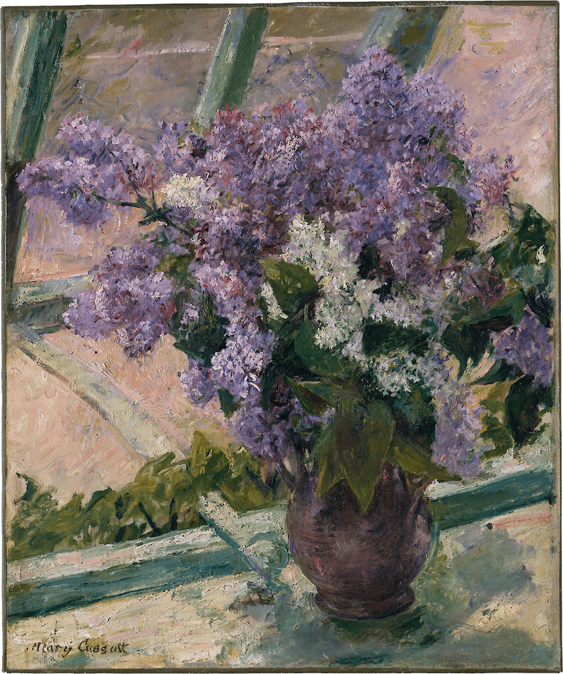 Lilacs in a Window (Vase de Lilas a la Fenetre) scale comparison