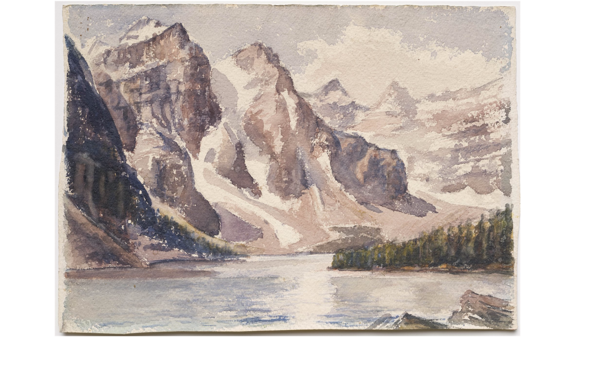 Moraine Lake, zoomed in