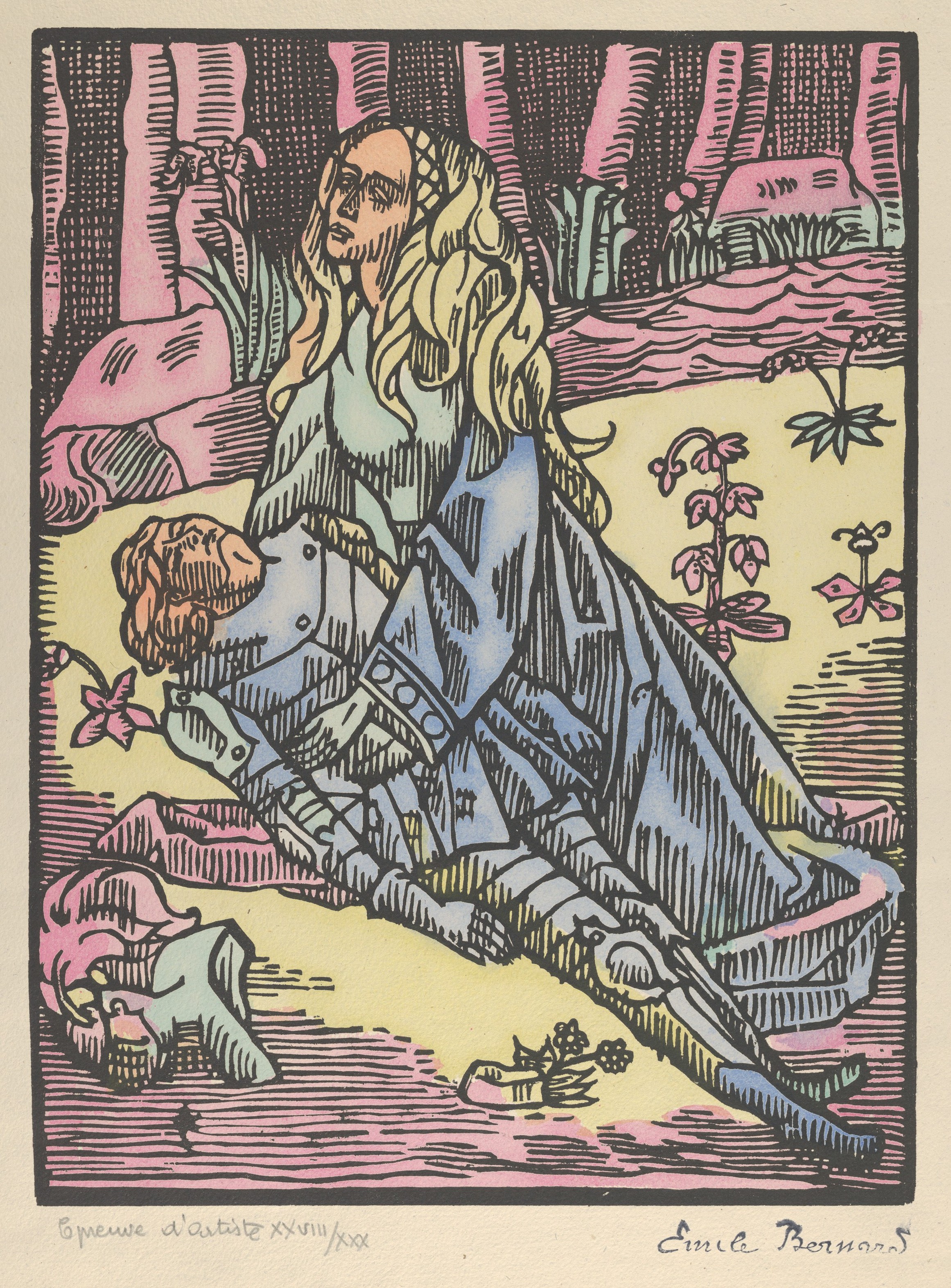 Death of the Horseman or Brandemart Crying, zoomed in