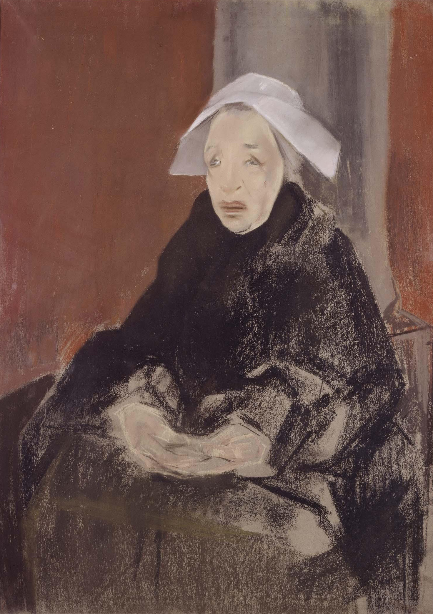 Woman from Brittany, zoomed in