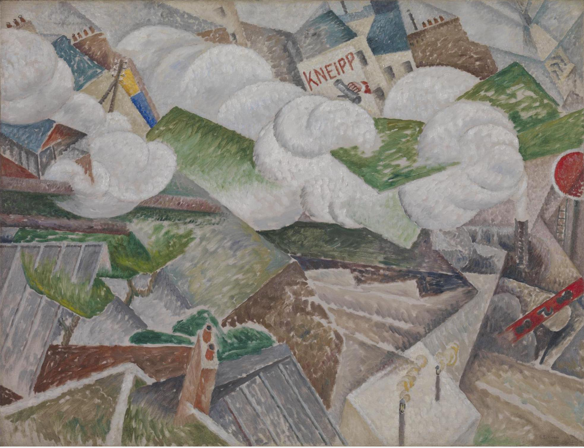 Suburban Train Arriving in Paris, zoomed in