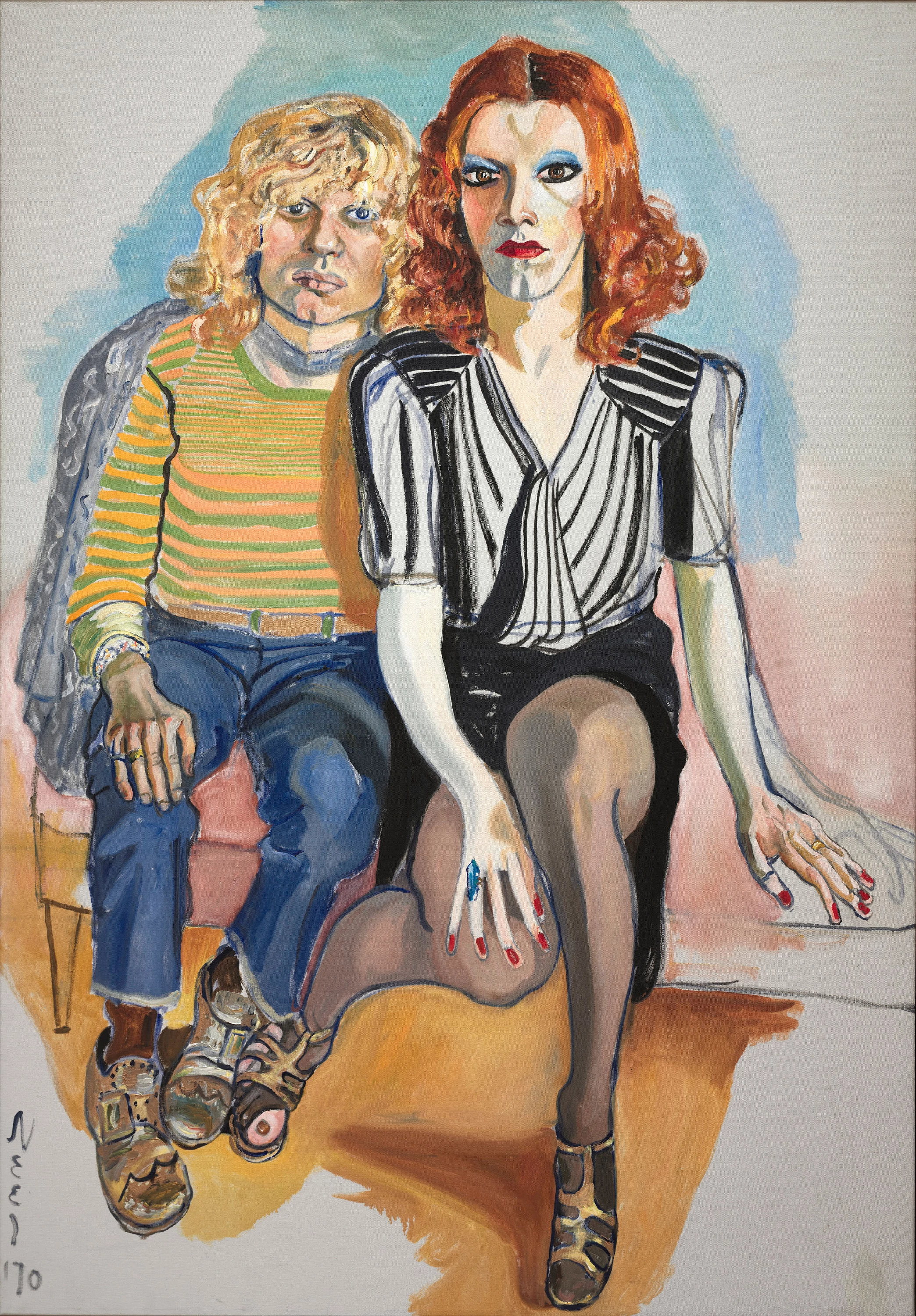 Jackie Curtis and Ritta Redd, Alice Neel