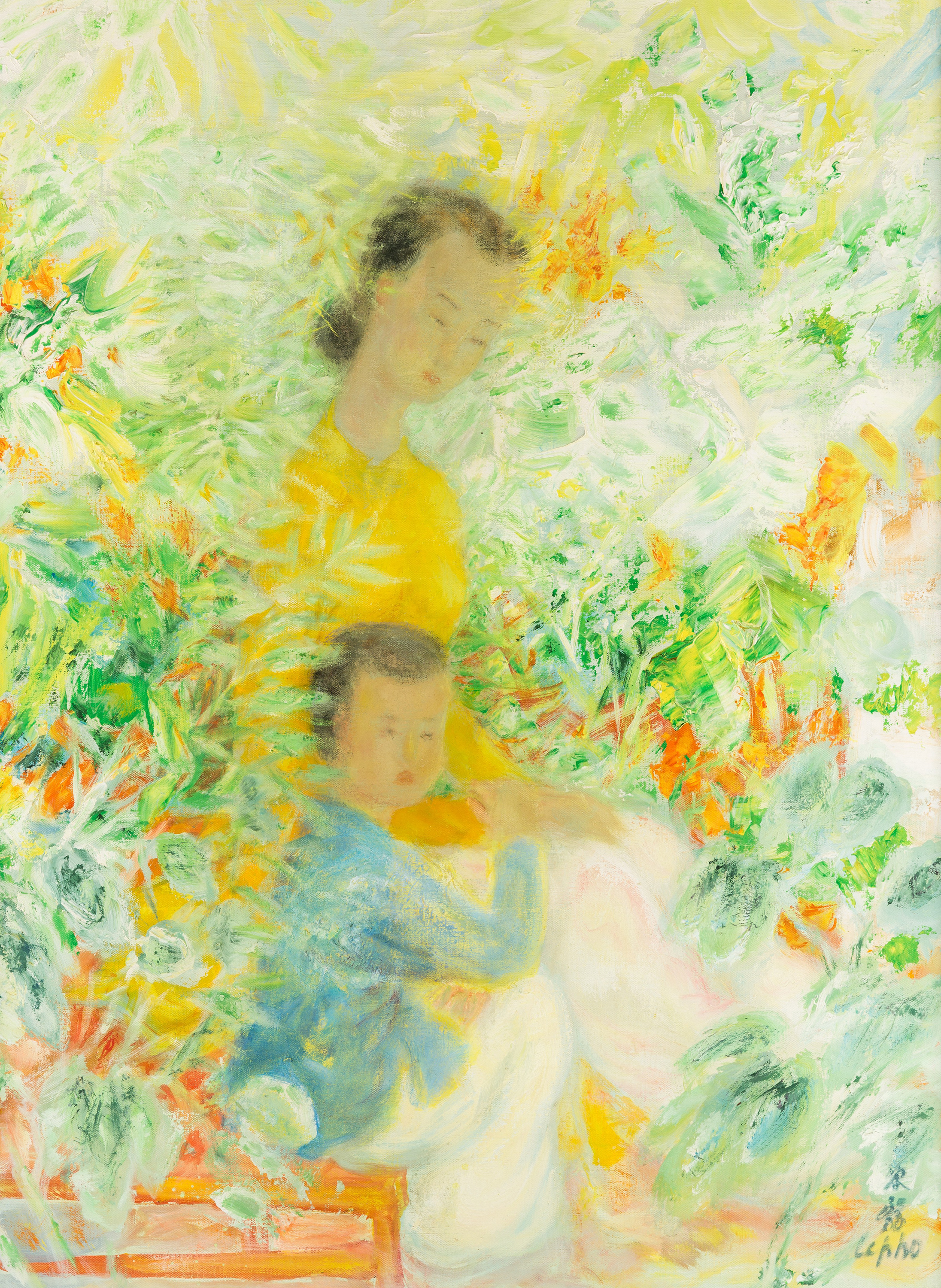 Mother and Child, zoomed in