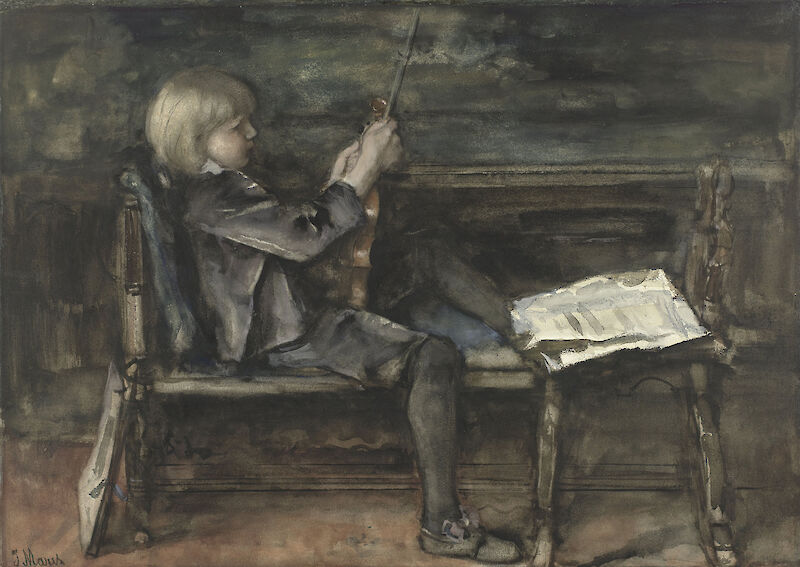 Willem Matthijs Maris with Violin scale comparison