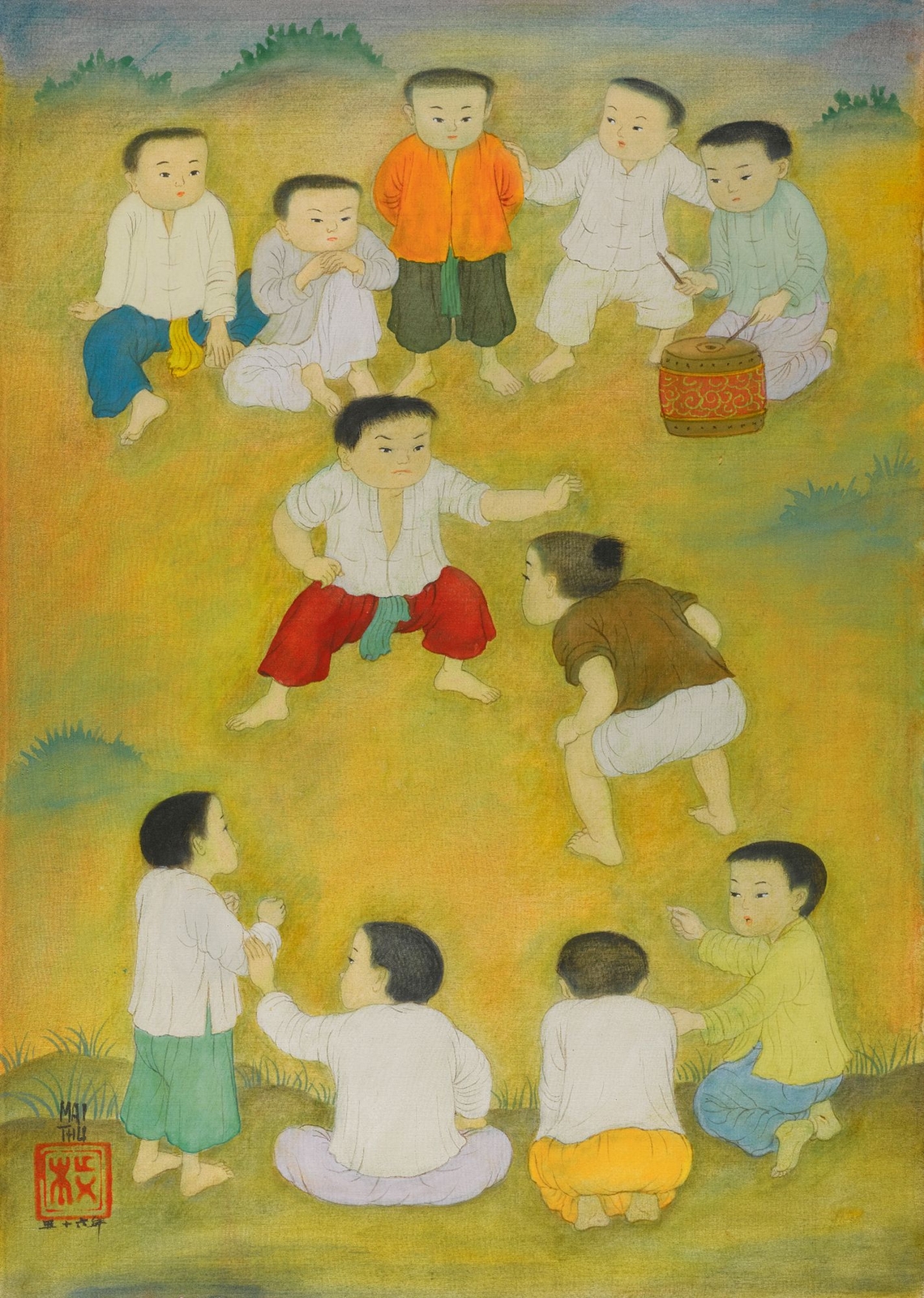 Wrestling, zoomed in