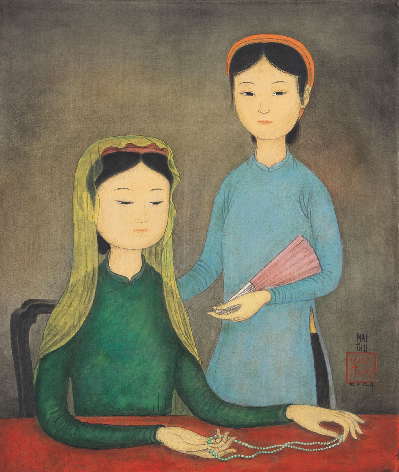 The Jade Necklace, zoomed in